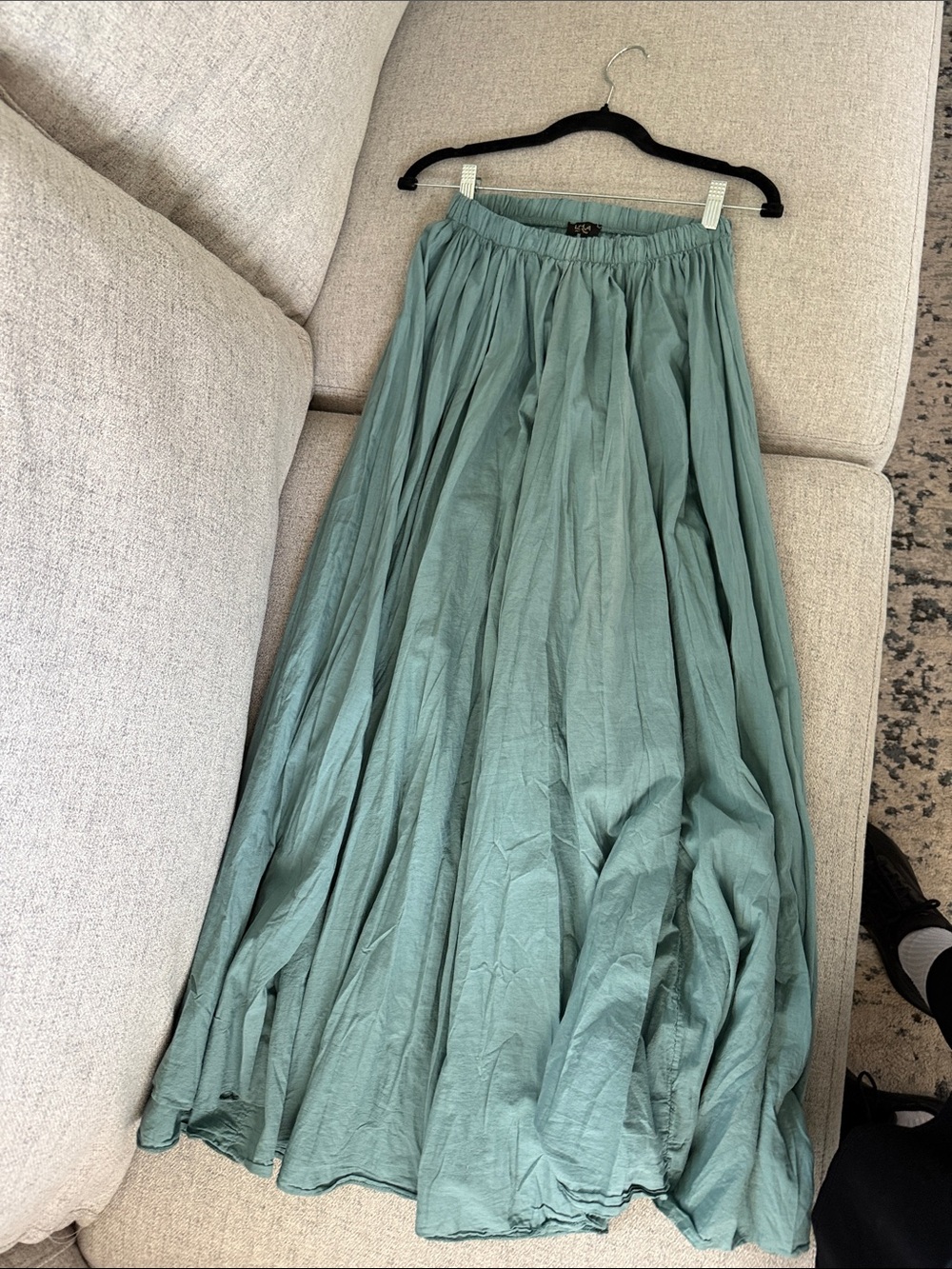 lola Seafoam Green Maxi Skirt
